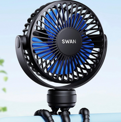 Вентилятор акумуляторний Swan настільний гнучкий тринога охолоджувач ручний міні