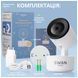 Видеоняня Swan с качественной картинкой Smart Eye V2.0 углом обзора 355' разрешением FHD 2560x1440рx и ночной съемкой белый