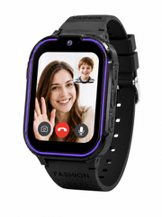 Смарт годинник дитячий Smart Watch з GPS 4G LTE, SIM-картою, Wi-Fi, відеодзвінком, HD-камерою, SOS, IPS, 2 корпуси, чорний
