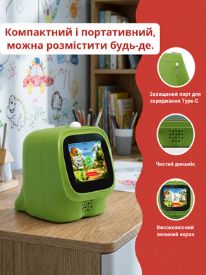 Мініпринтер миттєвого друку дитячий термопринтер міні принтер портативний AI Mini Printer для дітей бездротовий WiFi Bluetooth для друку фото нотаток стікерів наліпок розмальовок етикеток з кольоровим екраном 2.4 дюйма без чорнила акумуляторний USB Type-C