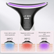 Мікротоковий масажер Swan Beauty Lifting Pro MJ-32 мікротоки для обличчя шеї та другого підбородка зі світловою LED терапією лімфодренаж від отеків і морщин домашній ухід для красивої шкіри білий