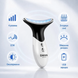 Мікротоковий масажер Swan Beauty Lifting Pro MJ-32 мікротоки для обличчя шеї та другого підбородка зі світловою LED терапією лімфодренаж від отеків і морщин домашній ухід для красивої шкіри білий