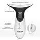 Мікротоковий масажер Swan Beauty Lifting Pro MJ-32 мікротоки для обличчя шеї та другого підбородка зі світловою LED терапією лімфодренаж від отеків і морщин домашній ухід для красивої шкіри білий