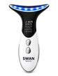 Микротоковый массажер Swan Beauty Lifting Pro MJ-32 микротоки для лица шеи и второго подбородка со световой LED терапией лимфодренаж от отеков и морщин домашний уход для красивой кожи белый