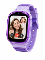 Смарт годинник дитячий Smart Watch з GPS 4G LTE, SIM-картою, Wi-Fi, відеодзвінком, HD-камерою, SOS, IPS, 2 корпуси, фіолетовий