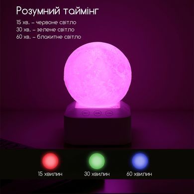 Генератор белого шума лампа для сна и релаксации для новорожденных детей и взрослых Луна 7 цветов с пультом