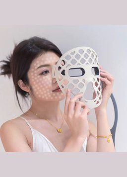 Светодиодная маска Swan MSY- F 3.0 для улучшения кожи лица с 4 типами света белая білий 240*200*4 мм