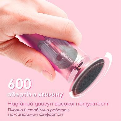 Пилка для педикюру електропила для п'ят електричні пилки видалення натоптишів мозолів ороговілої шкіри пемза шліфувальний верстат для ніг професійна роликова машинка Stop Beauty EN-99 рожева