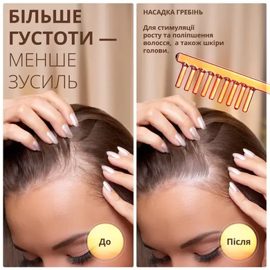 Набор дарсонваль с насадками и LED маска 7 цветов для лица и тела для роста волос омоложение лифтинг сужение пор лечения акне регенерация кожи и улучшение состояния кожи профессиональный домашний уход