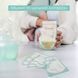Пакеты для грудного молока двухслойные Swan Baby 50 шт 200 мл БЕЗ БИСФЕНОЛА контейнеры для хранения и заморозки бирюзовый