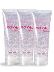 Гель для микротоковой терапии 3 шт токопроводящий для лица Royal Facial Gel аппаратный контактный 300 Ml для аппаратной косметологии микротоков ультразвука RF лифтинга EMS массажера увлажняющий профессиональный