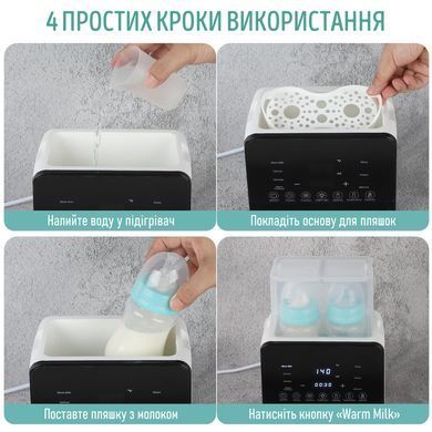 Стерилізатор підігрівач та термос для пляшечок Swan Baby SmartWarmer W3 портативний нагрівач білий