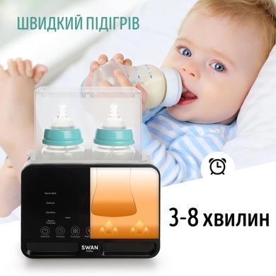Стерилізатор підігрівач та термос для пляшечок Swan Baby SmartWarmer W3 портативний нагрівач білий