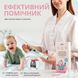 Аспіратор для носа Swan Baby NoseCare PS-06 соплевідсмоктувач електричний назальний для новонароджених дітей 2 насадки біло-зелений
