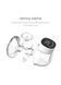 Молоковідсмоктувач електричний тихий та потужний Swan Baby Easy Lacto X1 з ефектом масажу Hands Free білий