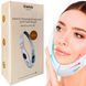 Мікрострумовий масажер для підборіддя Slim Face MC-80 для підтяжки другого підборіддя 5 режимів і 8 рівнів інтенсивності білий