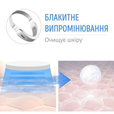 Мікрострумовий масажер для підборіддя Swan DS-FM0005 для підтяжки другого підборіддя 6 режимів 6 рівнів інтенсивності з пультом керування білий