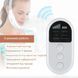 Мікрострумовий масажер для підборіддя Swan DS-FM0005 для підтяжки другого підборіддя 6 режимів 6 рівнів інтенсивності з пультом керування білий