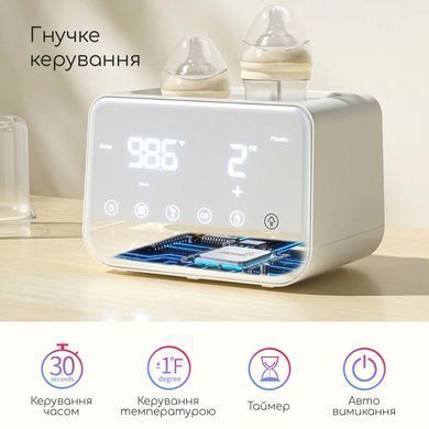 Стерилізатор підігрівач для пляшечок Swan Baby нагрівач портативний для підігріву термос електричні підігрівачі стерилізатори білий